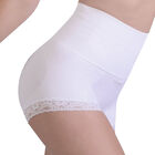 SANKOM Damen Haltungskorrektur Panty mit Spitze Shapewear, Größe S/M, Weiß image number 4