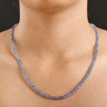 RHAPSODY AAAA Ceylon Saphir 45cm Halskette in 950 Platin - 55 ct.