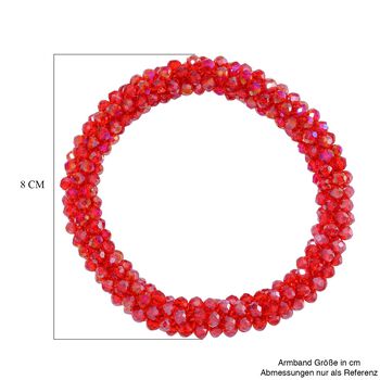 Flexibles, rotes Magie Farbe Kristall-Armband