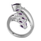 Afrikanischer Amethyst-Ring, (Größe 16.00) Edelstahl, ca. 3,23 ct image number 5