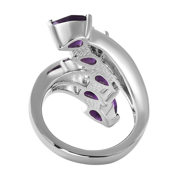 Afrikanischer Amethyst-Ring, (Größe 16.00) Edelstahl, ca. 3.23 ct image number 6