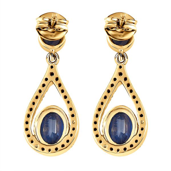 Kaschmir Kyanit und Zirkon-Ohrh&auml;nger - 3,38 ct. image number 5