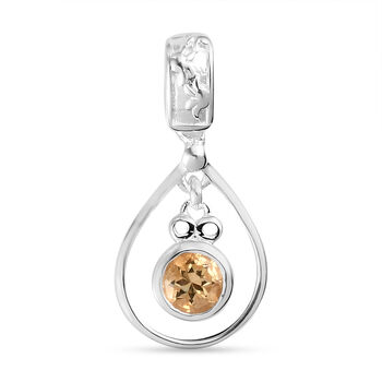 Citrin Anh&auml;nger 925 Silber ca. 0,45 ct