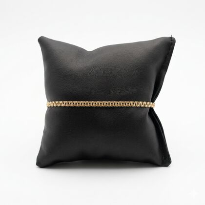 Italienische BISMARK PAVE 925 Silber vergoldet Armband ca. 18 cm + 3.5 cm Extender