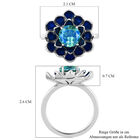 Pfau Triplett Quarz-Ring, 925 Silber platiniert  ca. 1,31 ct image number 5