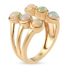 Natürlicher Äthiopischer Opal Ring 925 Silber vergoldet image number 3