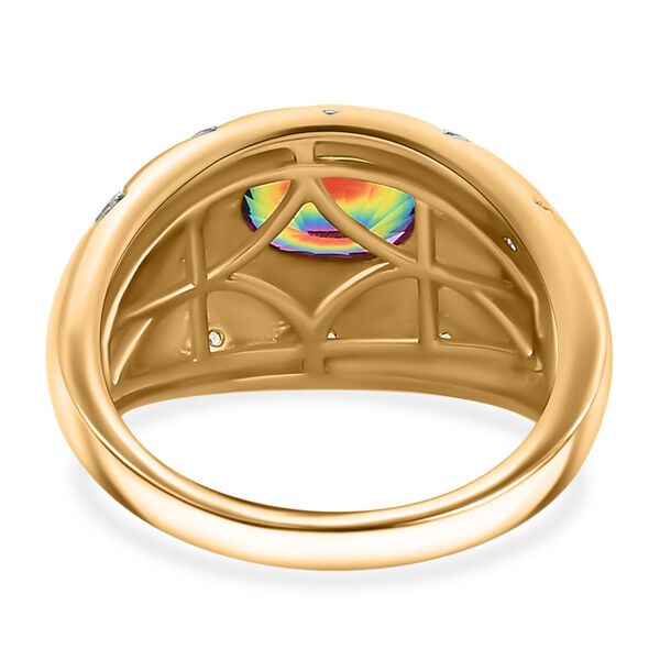 Nebula Quarz und Zirkon Ring, ca. 1,66 ct. image number 5