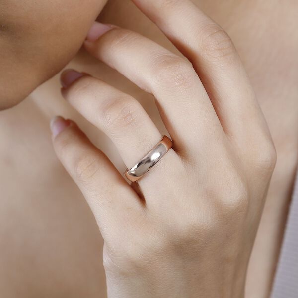 Bandring mit Kreuzmotiv, 925 Silber Roségold Vermeil image number 3