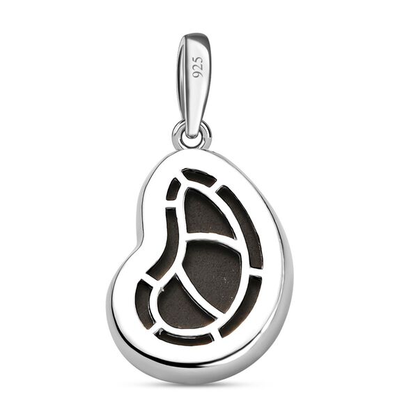 Kanadische Ammolit-Solit&auml;r-Anh&auml;nger in Silber image number 5