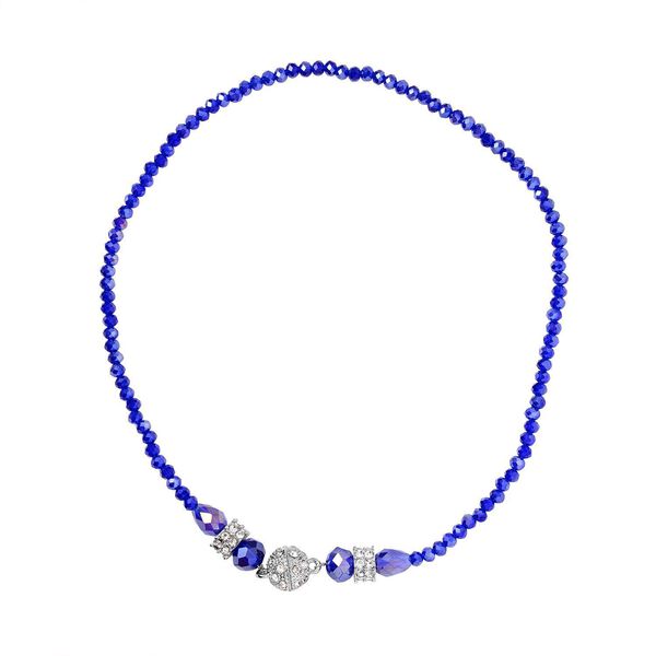 Blaues und weißes Kristall-Schmuckset - 247 ct. image number 5