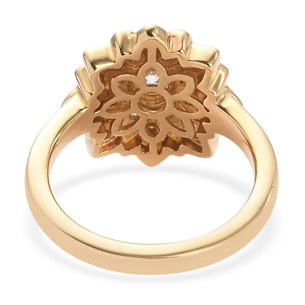 Moissanit floraler Ring - 0,36 ct. image number 7