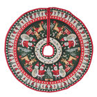 Weihnachtsbaum Rock, Weihnachtsmann, Schneemann und Rentier Muster, Durchmesser 100 cm
 image number 0