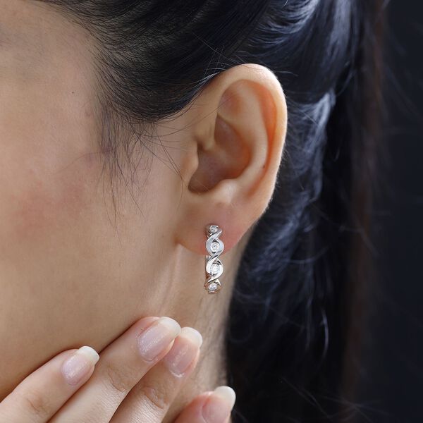 Moissanit Ohrringe, ca. 0,72 ct. image number 3