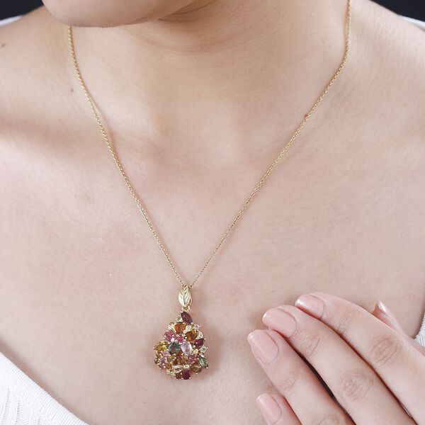 AA Multi-Turmalin Anhänger - 4,26 ct. image number 3