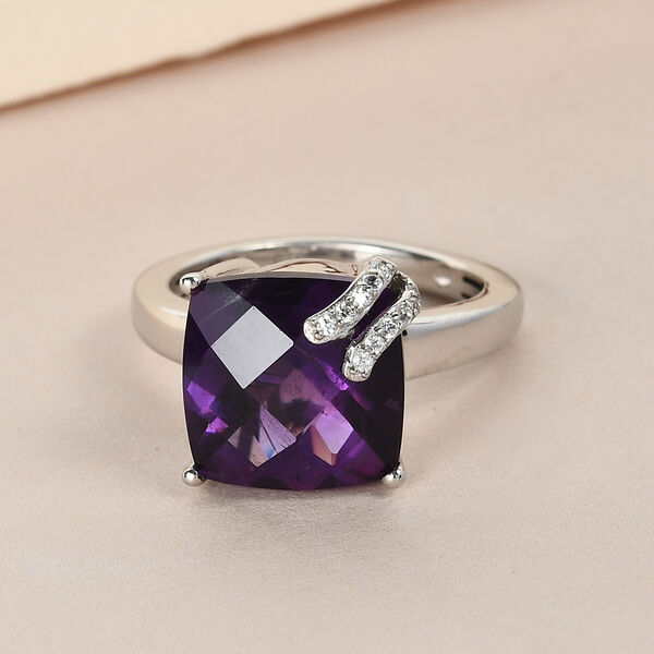 Lusaka Amethyst und Zirkon-Ring - 5,83 ct. image number 2