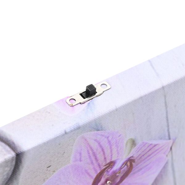 LED Leinwand Rahmen Digitaldruck Wandbild, Orchidee, 30x40 cm image number 4