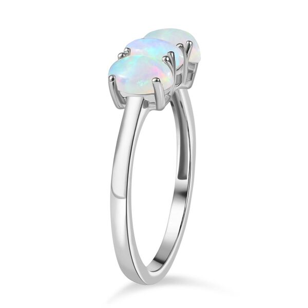 AA Natürlicher, äthiopischer Welo Opal Ring, 925 Silber rhodiniert - 0,93 ct. image number 5