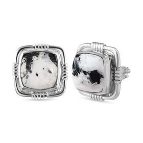 Weiße Büffel-Ohrstecker - 4,68 ct.