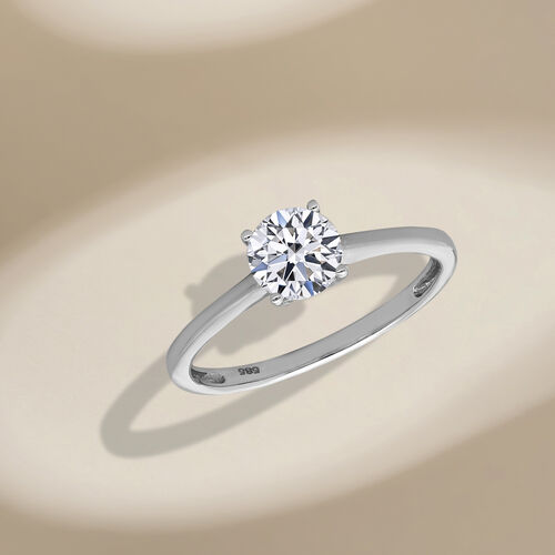 LUXURIANT DIAMOND- IGI zertifizierter SI-GH Labor Diamant Ring in 585 Weißgold- 1 ct. image number 2