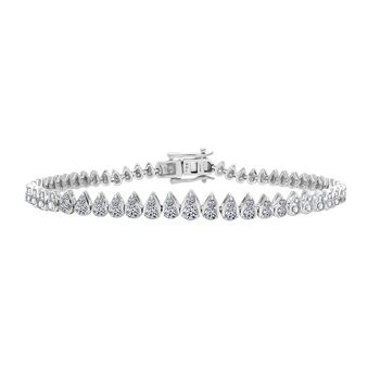 LUXURIANT SGL zertifiziertes SI-GH Labor Diamant Armband, 19 cm - 3 ct.