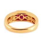 Afrikanischer Rubin-Ring, (Fissure gefüllt), 925 Silber vergoldet (Größe 20.00) ca. 1,62 ct image number 5