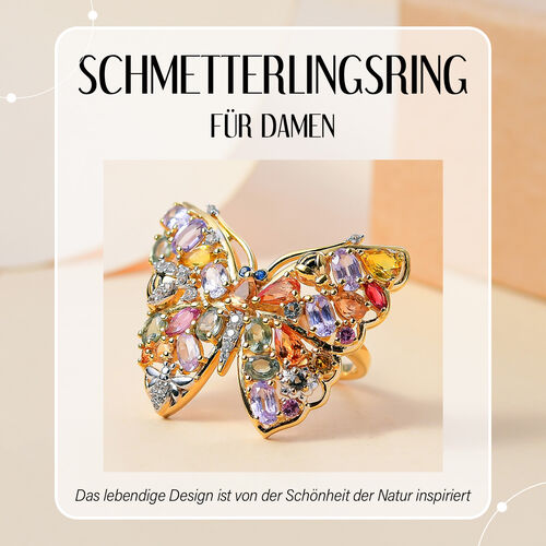 GP Trionfo Collection - Multi-Saphir und Zirkon-Ring - 5,76 ct. image number 1