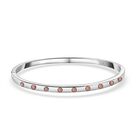 Pfirsich Opal Armreif ca. 19 cm 316L Edelstahl ca. 0.49 ct