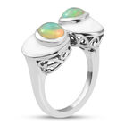Natürlicher Äthiopischer Opal Ring 925 Silber platiniert  ca. 1,02 ct image number 4