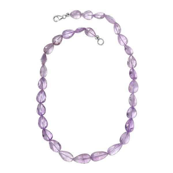 AAA Rosa Amethyst Halskette, 45 cm - 216 ct. image number 4