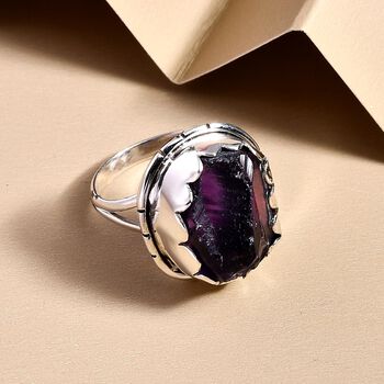 Afrikanischer Amethyst-Ring, 925 Silber  ca. 16,20 ct