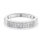 Diamant Ring 925 Silber platiniert  ca. 0,15 ct image number 0