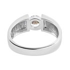 Lustro Stella - Weißer Zirkonia Ring, 925 Silber platiniert (Größe 17.00) ca. 1,40 ct image number 5