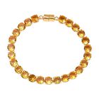 D'Joy Sphaleros Quarz Armband ca. 20 cm 925 Silber 750 Gelbgold Vermeil ca. 37,45 ct.