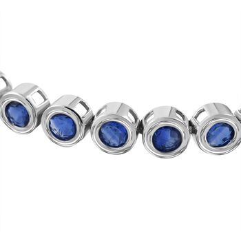 Kyanit Armband ca. 19 cm 925 Silber platiniert ca. 16,39 ct.