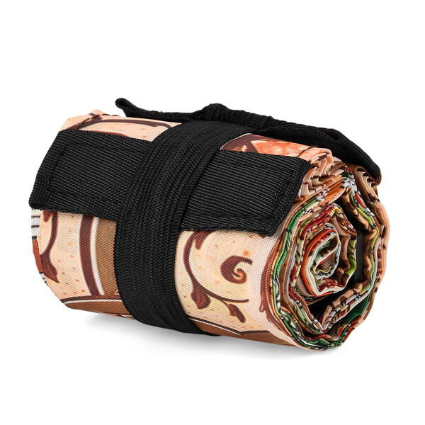 Faltbare Einkaufstasche, Rei&szlig;verschlussfach, 50x70cm, Dunkelgr&uuml;n Rosa M&auml;dchenmotiv image number 6