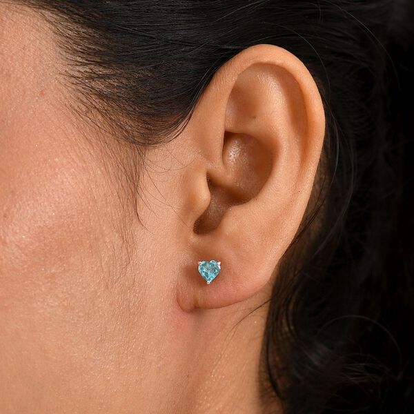 D’joy AA Betroka Blauer Apatit Ohrringe 925 Silber rhodiniert ca. 0.89 ct image number 3