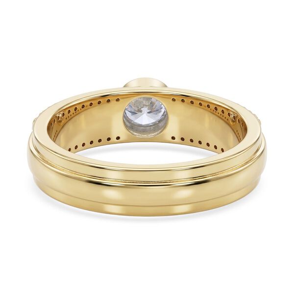 LUXURIANT DIAMOND - Lab Grown Diamant SI-GH Ring 925 Silber 750 Gelbgold vermeil (Gr&ouml;&szlig;e 19.00) ca. 0,51 ct image number 5