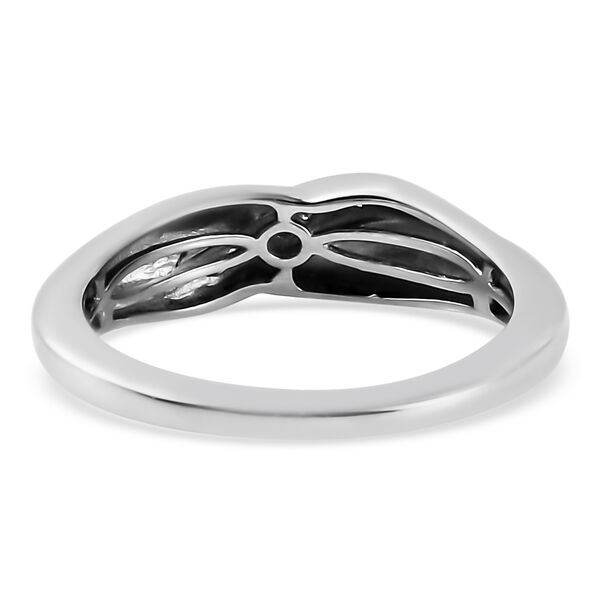 Diamant Ring 925 Silber platiniert  ca. 0,05 ct image number 6