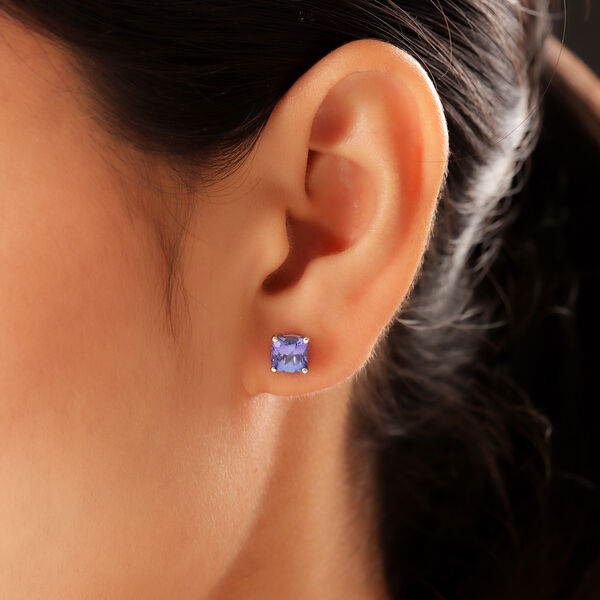 RHAPSODY - AAAA Tansanit-Ohrstecker, 950 Platin ca. 1,73 ct image number 3