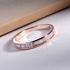 Natürlicher, rosa Diamant Half Eternity Band-Ring image number 1