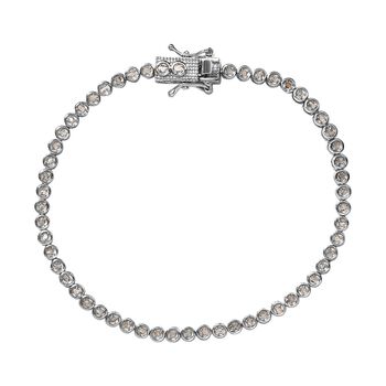 Diamant Armband, ca. 19 cm, 925 Silber platiniert ca. 0.50 ct