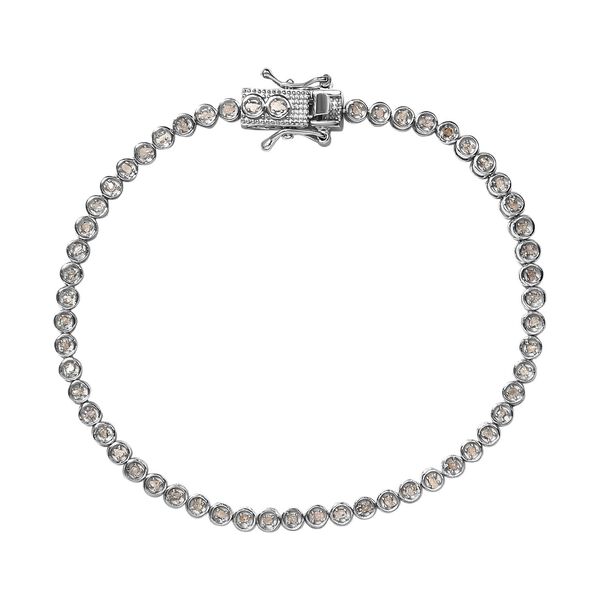 Diamant Armband, ca. 19 cm, 925 Silber platiniert ca. 0.50 ct