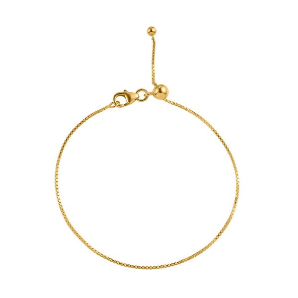 2er-Set Venezianische Box-Kette und Armband, vergoldetes Silber image number 7