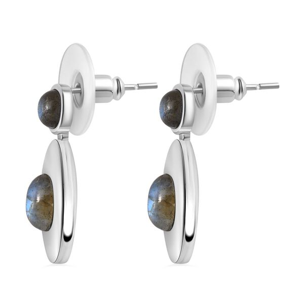Labradorit Ohrringe  Edelstahl ca. 3.26 ct image number 5