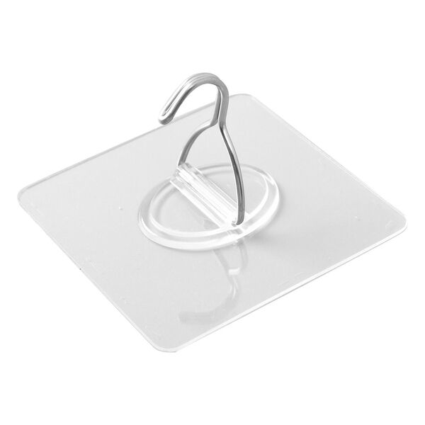 12er-Set abnehmbare, transparente und abwaschbare Haken, 3-8kg image number 4