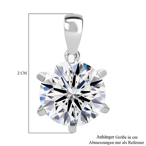 LUXURIANT DIAMOND- IGI zertifizierter VS-EF Labor Rundschliff Diamant Anhänger in 950 Platin - 5 ct. image number 5