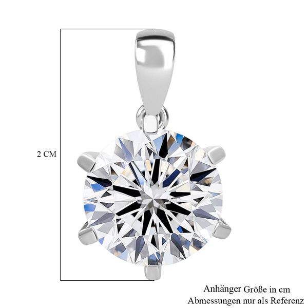 LUXURIANT IGI zertifizierter VS-EF Labor Rundschliff Diamant Anhänger in 950 Platin - 5 ct. image number 5