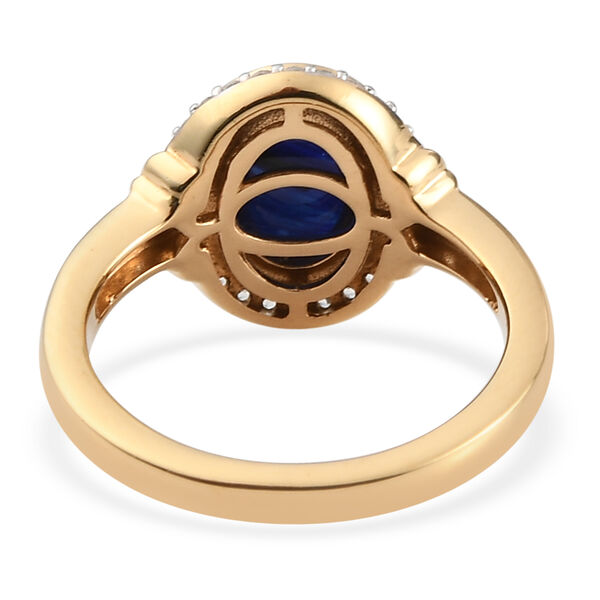 Masoala Saphir und Zirkon-Ring in Silber, 3,17 ct. image number 7