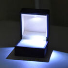 Solid poliertes LED Licht Ringetui, Größe 6,3x6x5cm, Schwarz image number 3