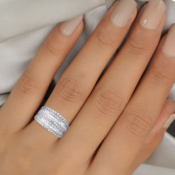 LUSTRO STELLA - Zirkonia Ring 925 Silber rhodiniert  ca. 1,97 ct image number 2